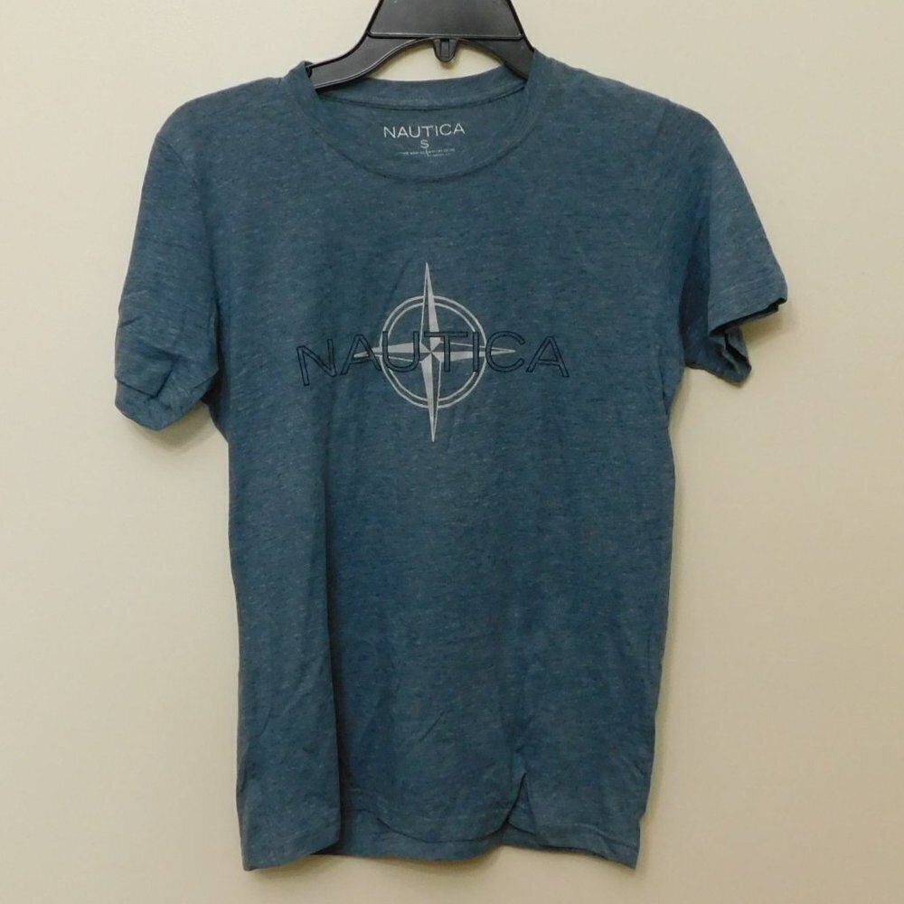 N3 Nautica Blue Short Sleeve Crew Neck T Shirt - S